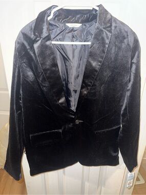Cat & Jack Black Velvet Blazer for Kids